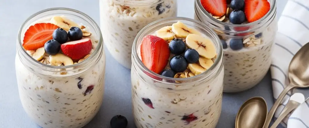 Overnight Oats with Fruits and Nuts