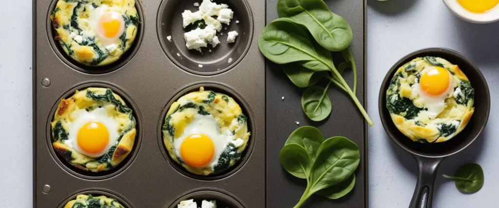 Spinach and Feta Egg Muffins