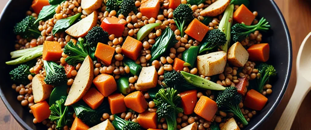 Lentil and Vegetable Stir-Fry