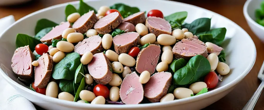 Tuna and White Bean Salad for Meal Prep Ideas High Protein 