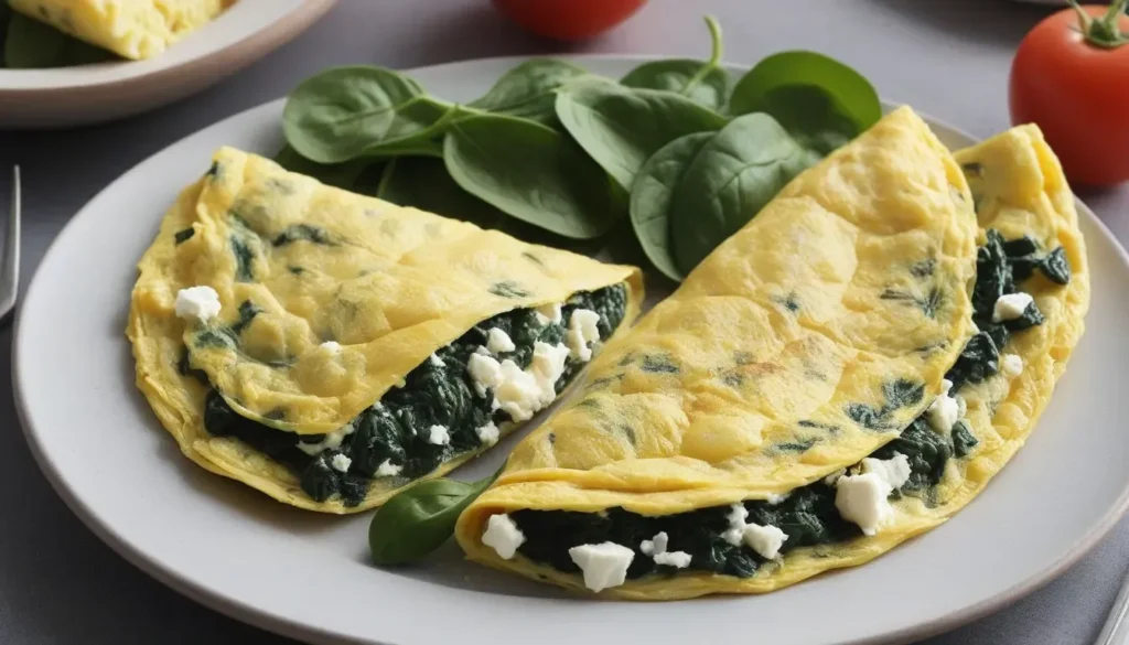 Spinach and Feta Omelette