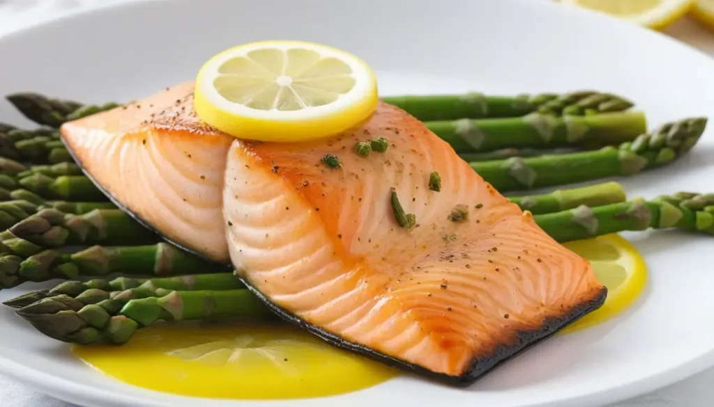 Baked Salmon with Asparagus