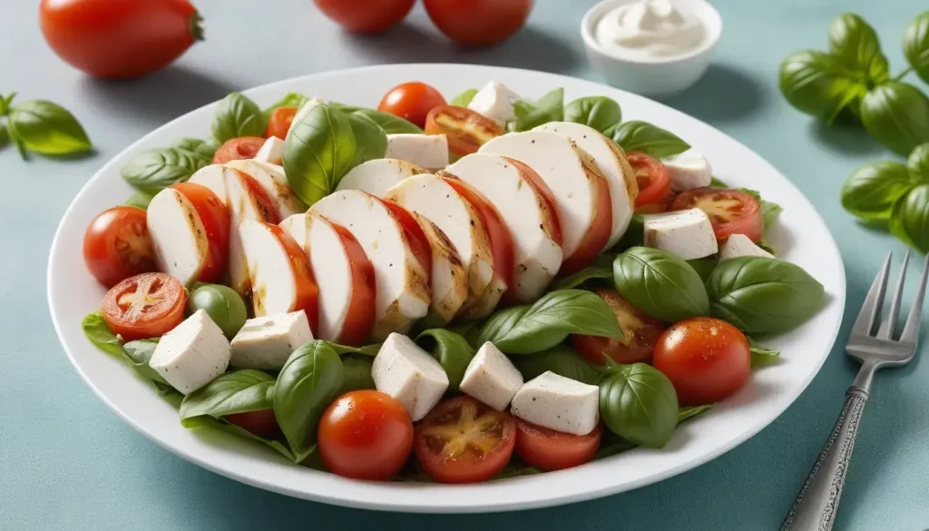 Caprese Salad with Chicken