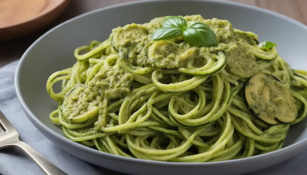 Zucchini Noodles with Pesto